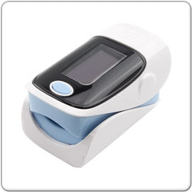 Tragbare Finger Pulse Oximeter Weiß/Blau mit 1.1"(2.79 cm) Bildschirm