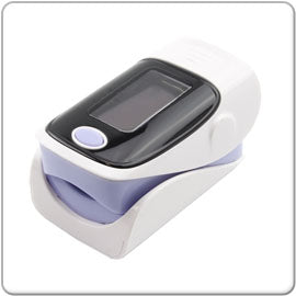 Tragbare Finger Pulse Oximeter Weiß/Violettblau mit 1.1"(2.79 cm) Bildschirm
