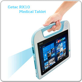 Getac RX10 Medical Tablet, Intel Core M-5Y10c - 2 x 800 MHz bis 2GHz
