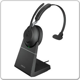 Jabra Evolve2 65 Headset (Headset / Ladestation) für PC/Büro/Smartphone