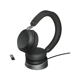 Jabra Evolve2 75 Kabelloses PC-Headset mit Ladestation und 8-Mikrofon-Technologie