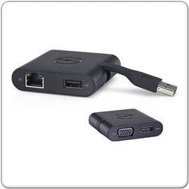 DELL DA100 Mini Adapter Docking für Dell Tablet-PC und Notebooks