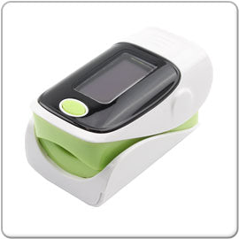 Tragbare Finger Pulse Oximeter Weiß/Grün mit 1.1"(2.79 cm) Bildschirm