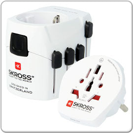 Skross World Adapter Pro - Reiseadapter - geeignet für leistungsstarke Geräte