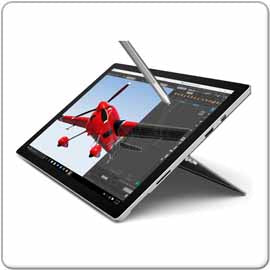 Microsoft Surface Pro 4, Core i5-6300U - 2.4GHz, 8GB, 256GB SSD *defekter Akku*