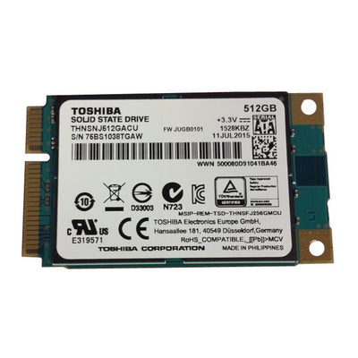 Toshiba THNSNJ512GACU mSATA - 512 GB Solid State Drive Festplatte für Notebooks
